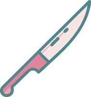 Artistic Knife Design for Culinary Enthusiasts vector