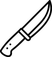 Minimalist Knife Design with Clean Lines vector
