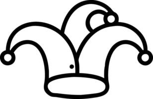 Fun and Whimsical Jester Hat Graphic Design vector