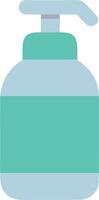 Simple Foaming Bottle with Fluid Lines vector