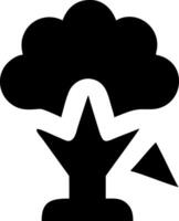 Explosive Power Symbol with Bold Lines vector