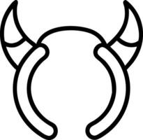 Creative Devil Horns Concept Design vector