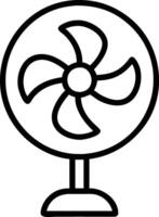 Desktop Fan with Adjustable Features Design vector
