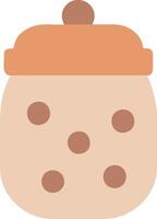 Minimalist Cookie Jar Icon Design vector