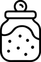 Cookie Jar with Transparent Lid Design vector