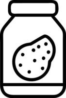 Hand-Drawn Cookie Jar Sketch vector