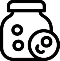 Creative Cookie Jar Concept Design vector