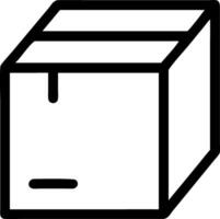 Cartoon-Style Cardboard Box for Fun and Playful Themes vector