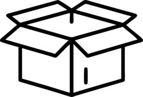 Cardboard Box with Open Flaps Concept vector
