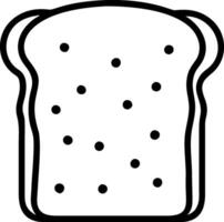 Hand-Drawn Buttered Slice of Toast Sketch vector