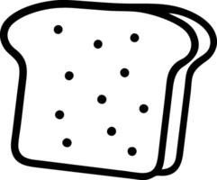 Minimalist Toast with Butter Icon Design vector