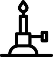 Cartoon-Style Bunsen Burner for Fun and Playful Themes vector