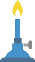Minimalist Bunsen Burner Icon Design vector