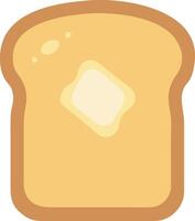 Abstract Toast with Melting Butter Illustration vector