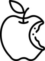 Realistic Bitten Apple with Juicy Details vector
