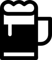 Beer Tankard with Splashing Foam Design vector