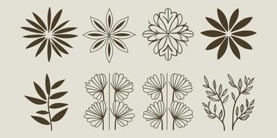Elegance in Bloom A Versatile Series of Artistic Floral Pattern Designs vector