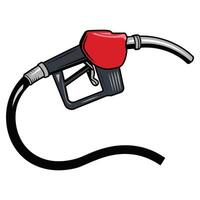 illustration of a gasoline pump icon, isolated on a white background. Simple and clean design, perfect for fuel, gas station, and energy related concepts. vector