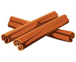 Rolled cinnamon sticks color outline icon. Aromatic spice for seasoning, flavoring, and spa aromatherapy. illustration isolated on a white background. vector