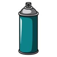 Spray paint bottle icon. illustration of an aerosol can, isolated on a white background. Simple and modern design for art, graffiti, and painting themes. vector