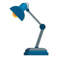 Cartoon desk lamp icon. Minimalistic illustration of a desk lamp. Isolated on white background. vector
