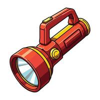 Flashlight illustration, isolated on a white background. vector
