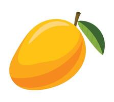 Mango drawing in a simple style. Ideal for children's books, web design, posters, campaigns, and more. vector