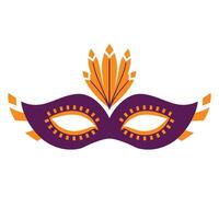 Carnival mask icon isolated on white background. vector