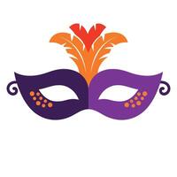 Carnival mask icon isolated on white background. Perfect for web and mobile app design, festive events, masquerade parties, and elegant costume. vector