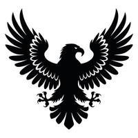 Eagle symbol illustration featuring a bold and dynamic design. Icon design isolated on a white background. vector