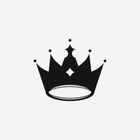 The crown symbol design with silhouette free vectors sign design.