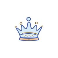 The crown icon design on white background with premium vibes. vector