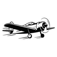 Silhouette of an airplane in motion with dynamic speed trails, symbolizing fast travel and aviation. Isolated on a white background. vector