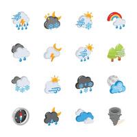 Get this amazing collection of weather 3d icon, ready for premium use vector