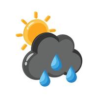 Catch a sight of this creatively designed morning drizzle 3d icon vector