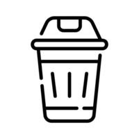 Get this amazing icon of dustbin in modern design style. vector