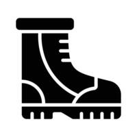 Hiking boot design in trendy style vector