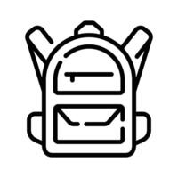 Travel backpack design, hiking bag icon easy to use in web, mobile and all presentation project, vector