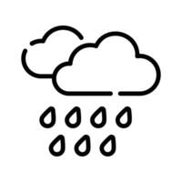 Get this amazing icon of raining in modern style. vector