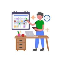 Effective Task Organization Management System vector