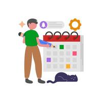 Efficient Organizing Schedule Management Tools vector
