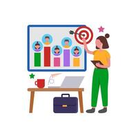 Structured Performance Review Evaluation System vector
