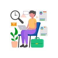 Efficient Recruitment Process Management System vector