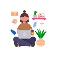 Effective Remote Work Management Best Practices vector