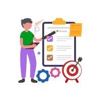 Efficient Task Management Organizational Tools vector