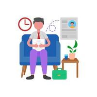 Optimizing Interview Waiting Period Strategies vector