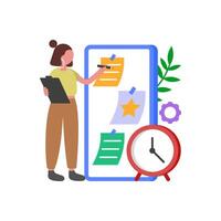 Structured Project Plan Organization System vector