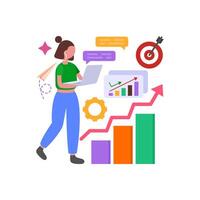 Employee Performance Review Evaluation Framework vector