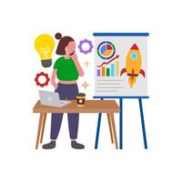 Successful Project Launch Step-by-Step Plan vector
