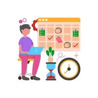 Manage tasks efficiently vector